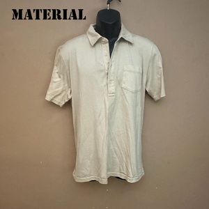 Material London Pocket Polo Shirt Large Gently worn 100% cotton